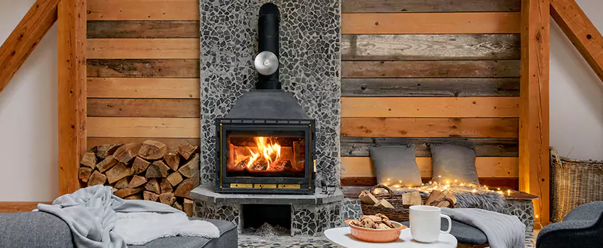 Thelin Hearth Products Direct Vent Gas Stove Fireplace Inspection in Buffalo, Minnesota